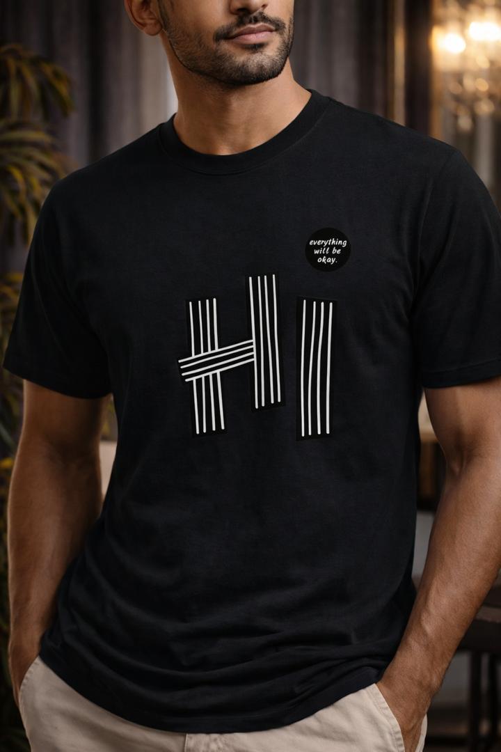 Everything Will Be Okay — Minimal Tee Black