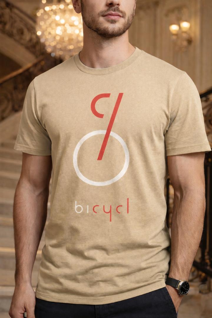 Bicycl Logo T-Shirt Beige.