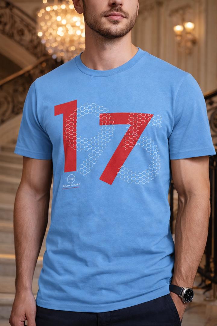 175 Performance Graphic Tee Light Blue